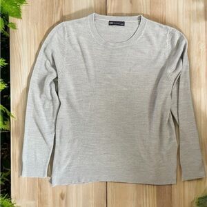 M&S Collection Soft Acrylic Cut Hem Long Sleeve Sweater| Sz 18 (XL), Lig…